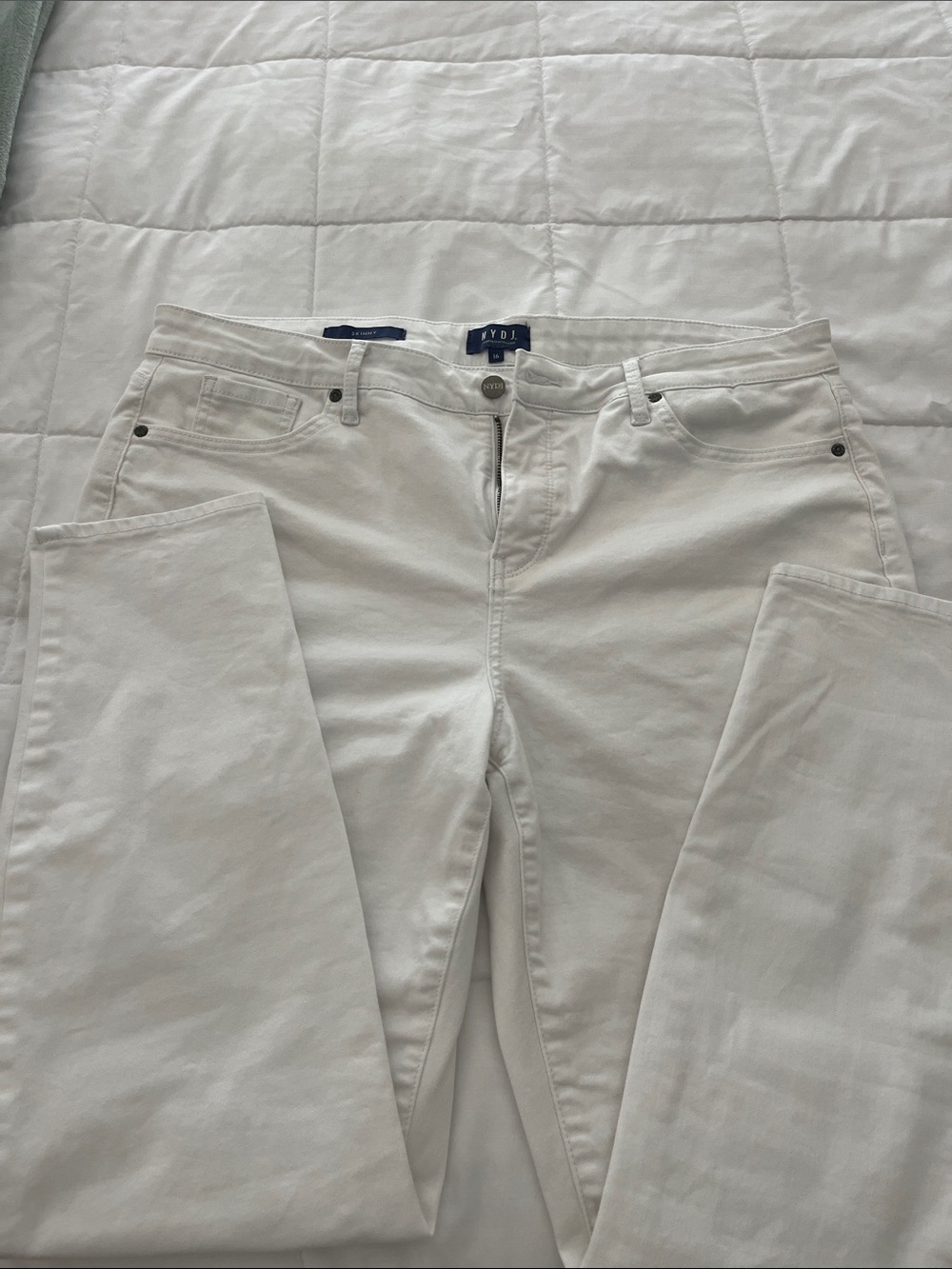 NYDJ Women’s White Skinny Jeans